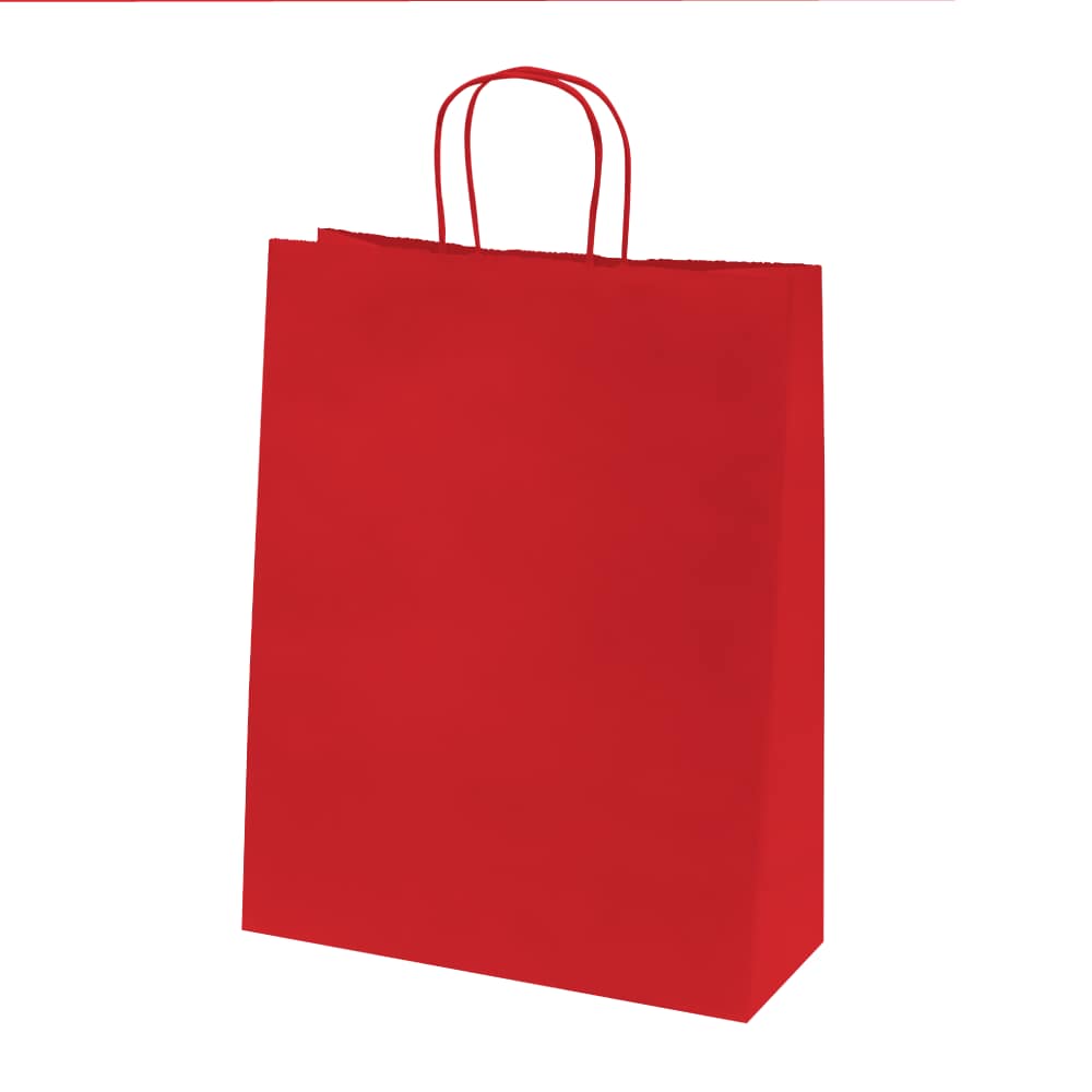 Bunte Kraftpapiertüten mit gedrehten Henkeln – Individueller Druck – Bild 47