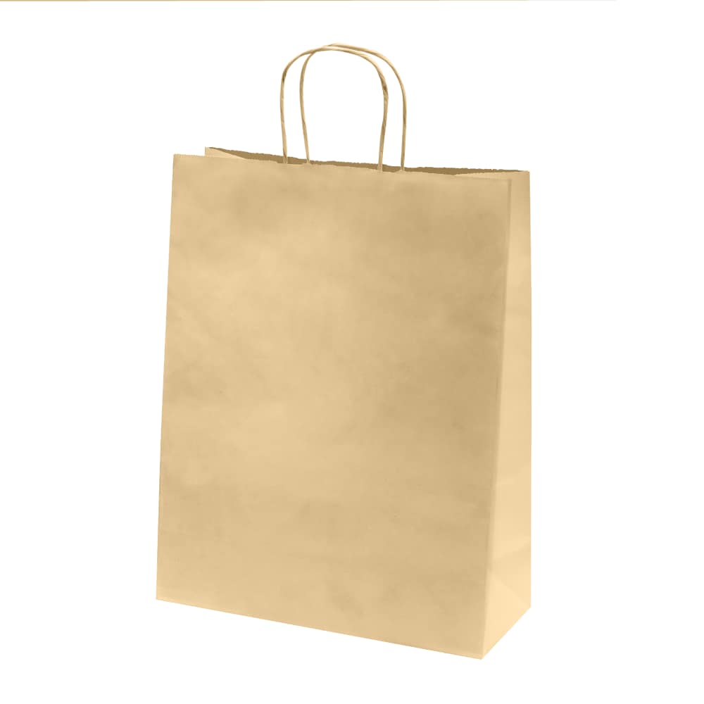 50 sacs kraft Brun Poignées Torsadées – Image 5