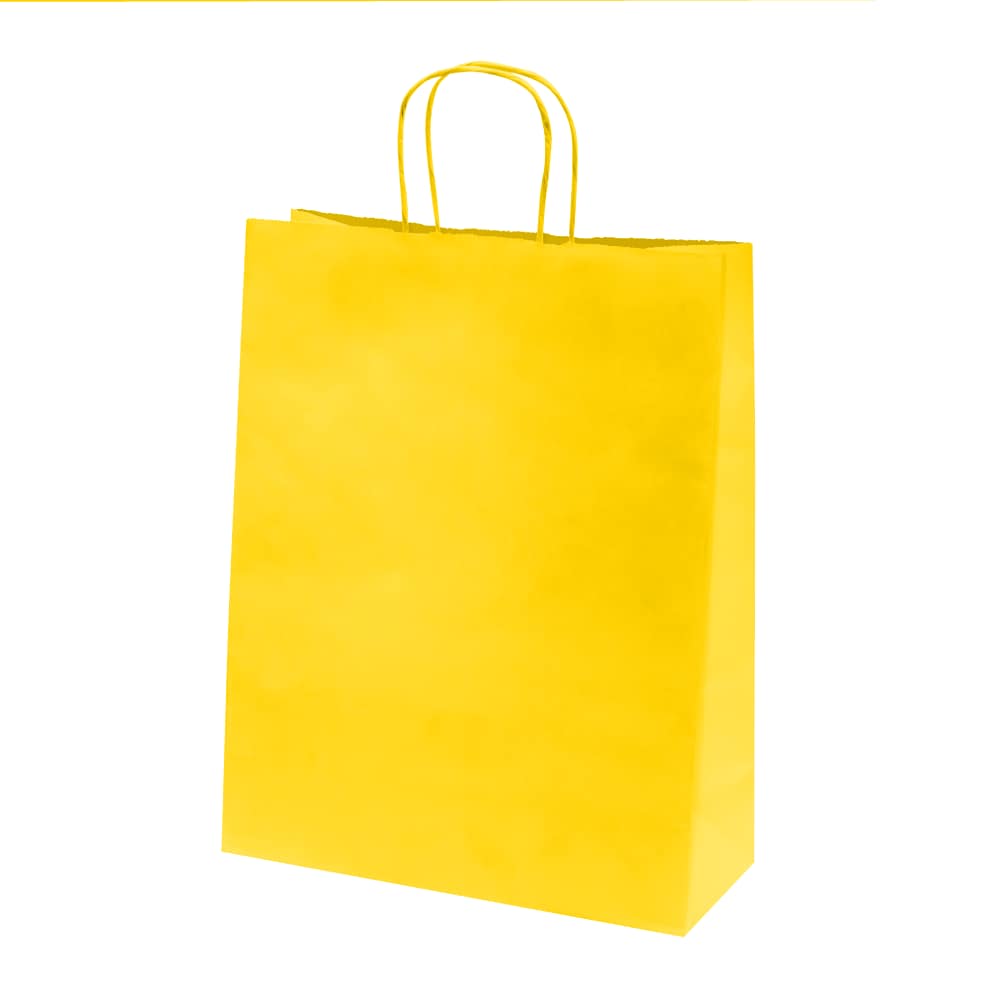 Colorful kraft paper bags with twisted handles – Custom printing – Image 44