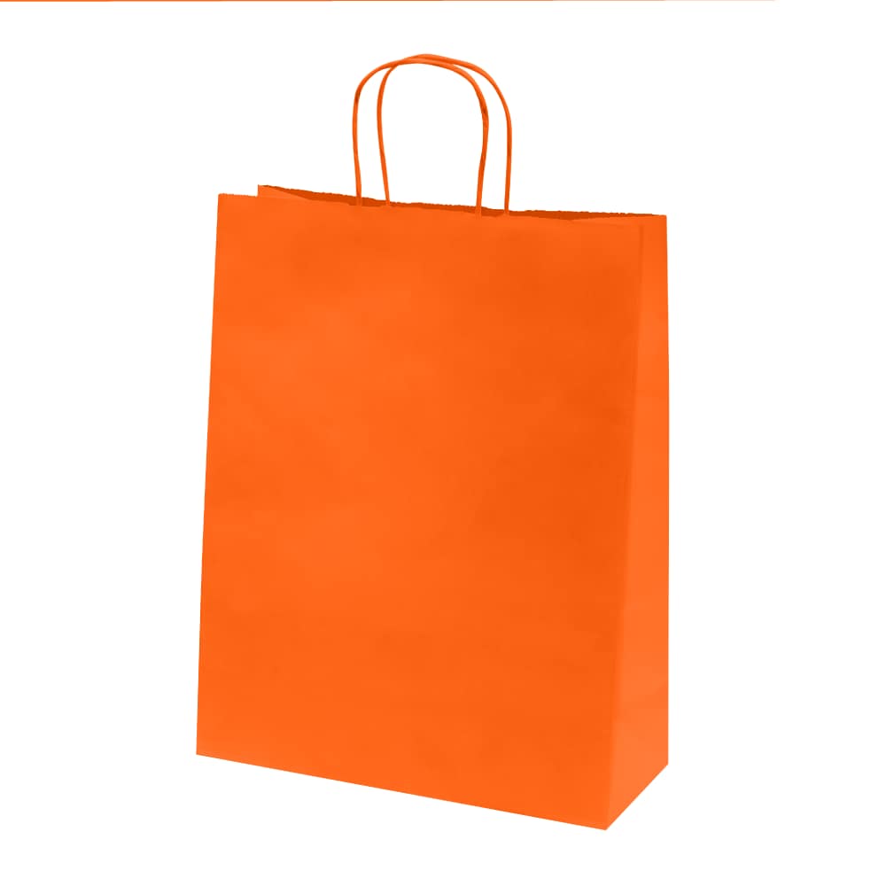 Colorful kraft paper bags with twisted handles – Custom printing – Image 46