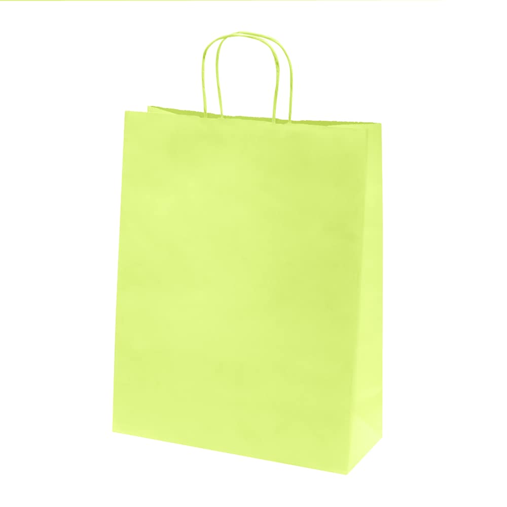 Colorful kraft paper bags with twisted handles – Custom printing – Image 48