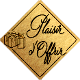 500 Étiquettes "plaisir d'offrir" Or