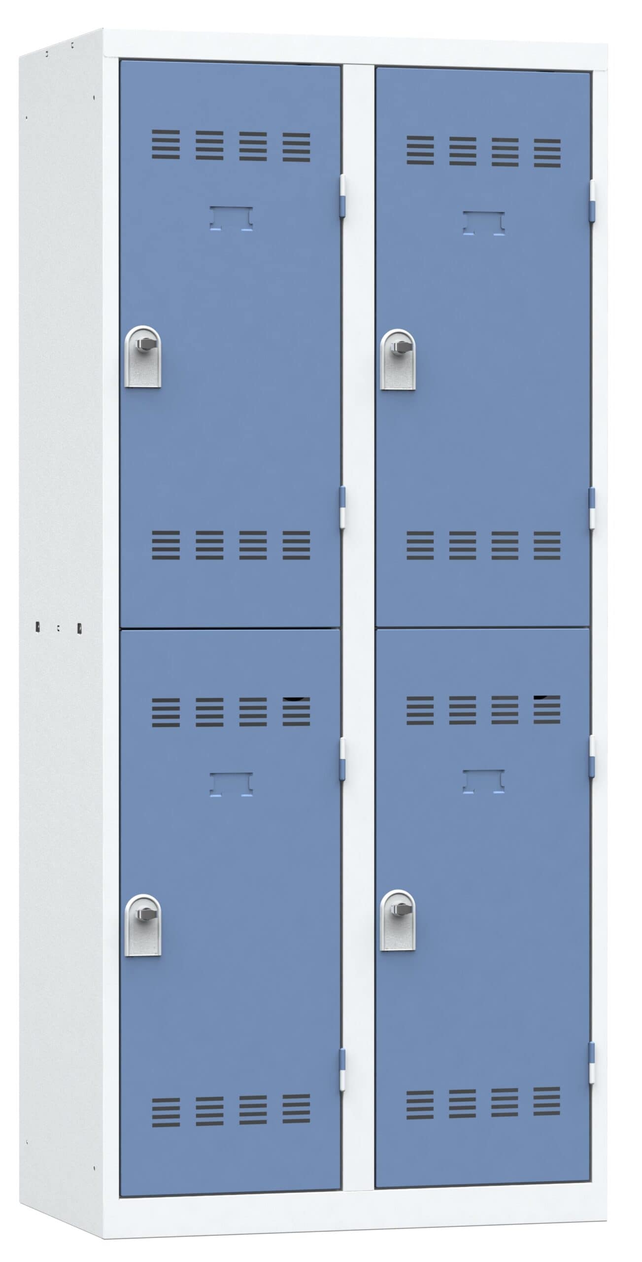 Vestiaire 2 colonnes multicases 80cm monobloc soudé – Image 10