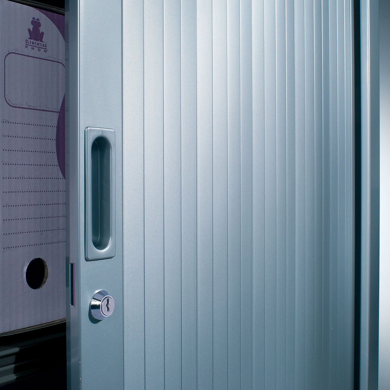 One-piece, single-color wardrobe with sliding doors, H.198 cm – Image 11