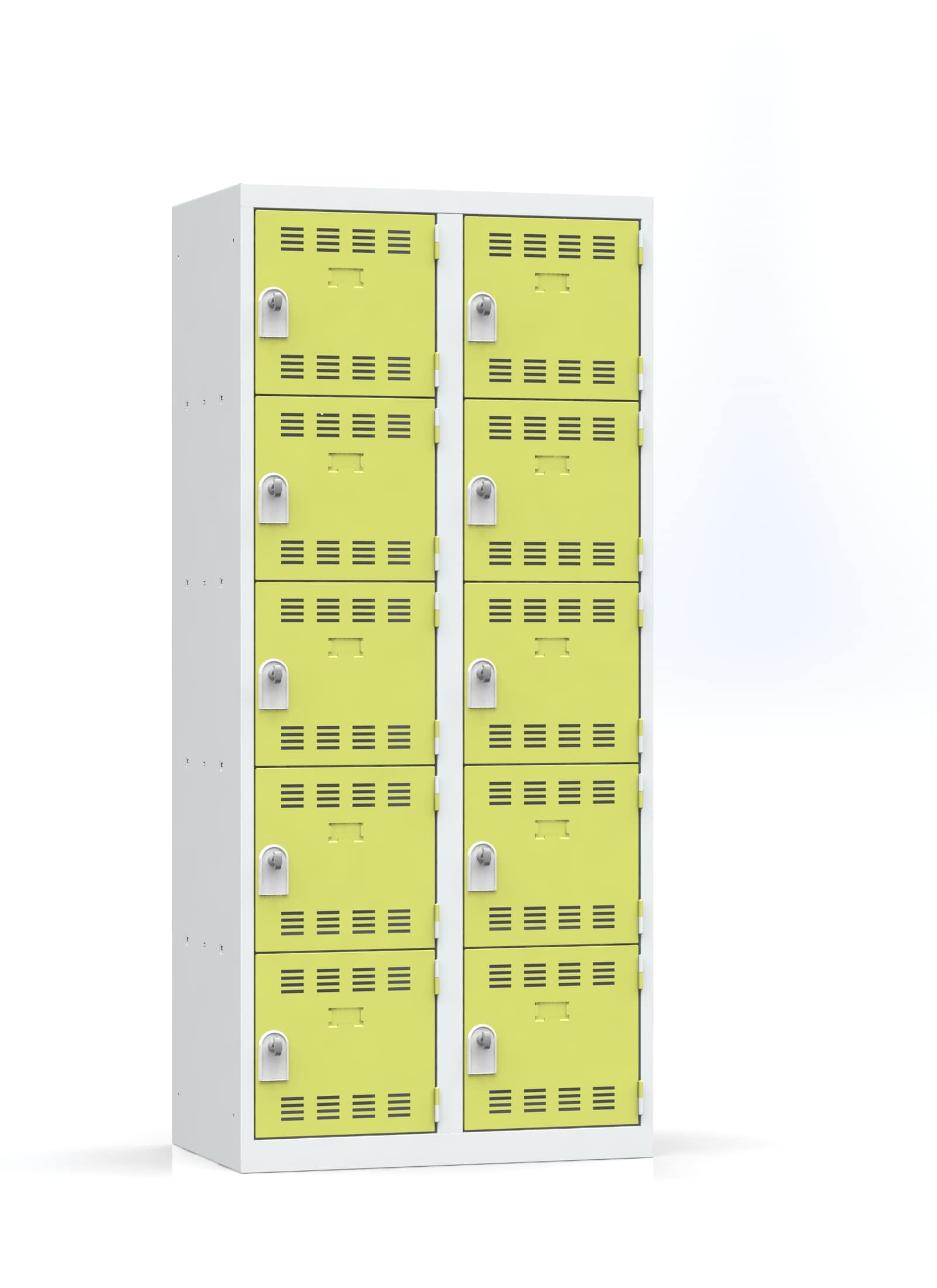 Vestiaire 2 colonnes multicases 80cm monobloc soudé – Image 4