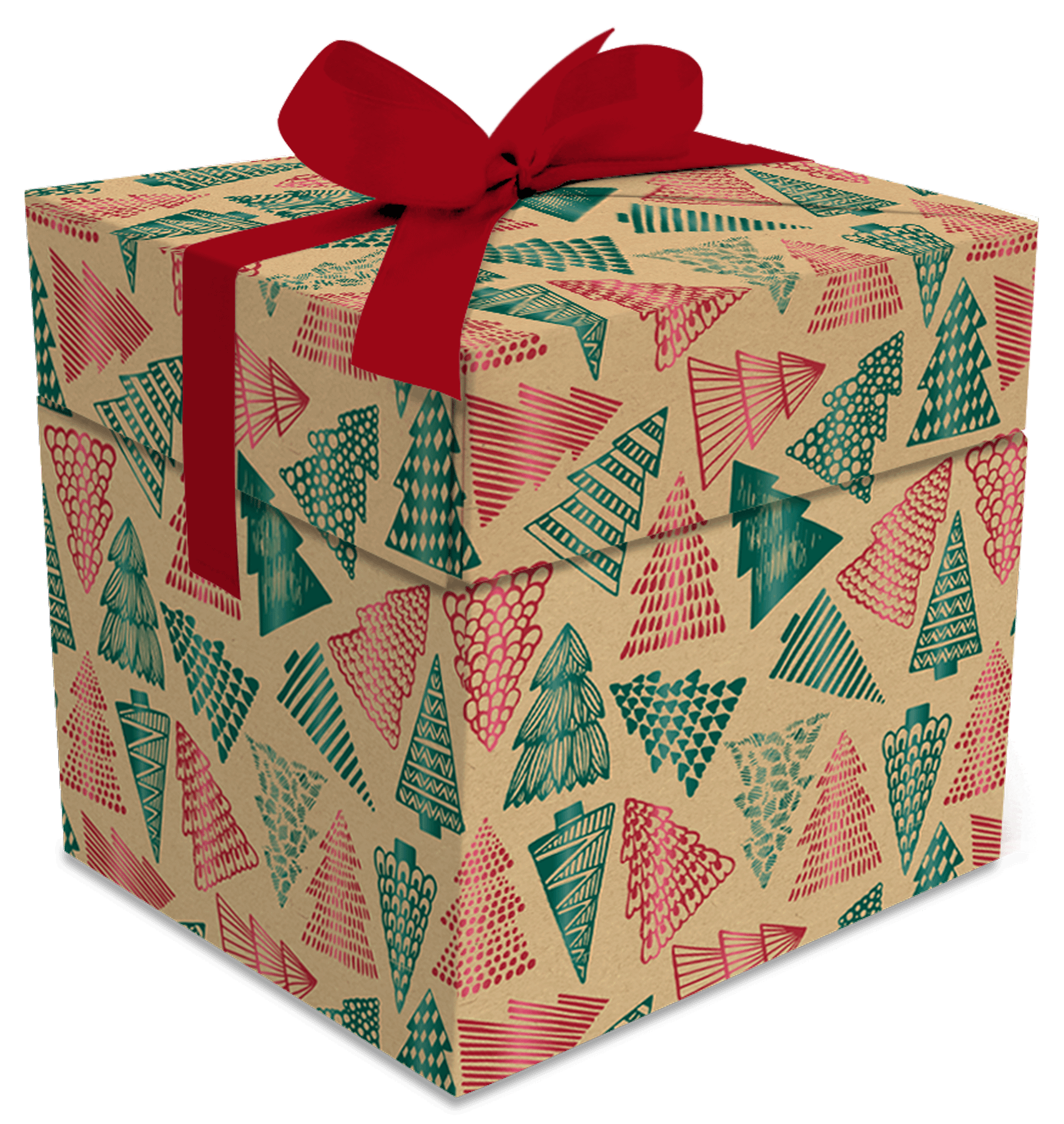 Weihnachtsbaum-Geschenkbox (25 Stück) – 2 Größen verfügbar