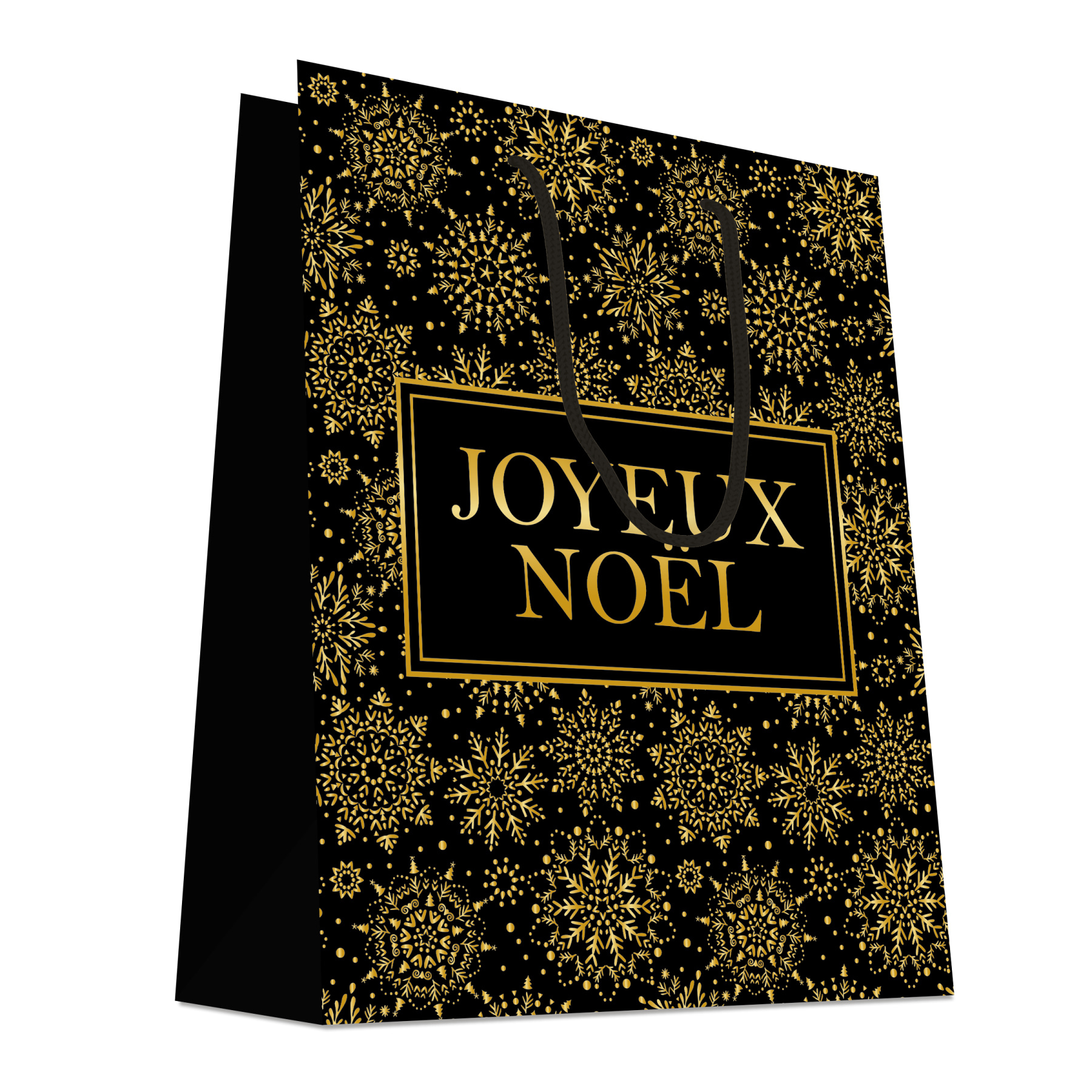 20 Sacs cabas luxe poignées cordelières JOYEUX NOEL