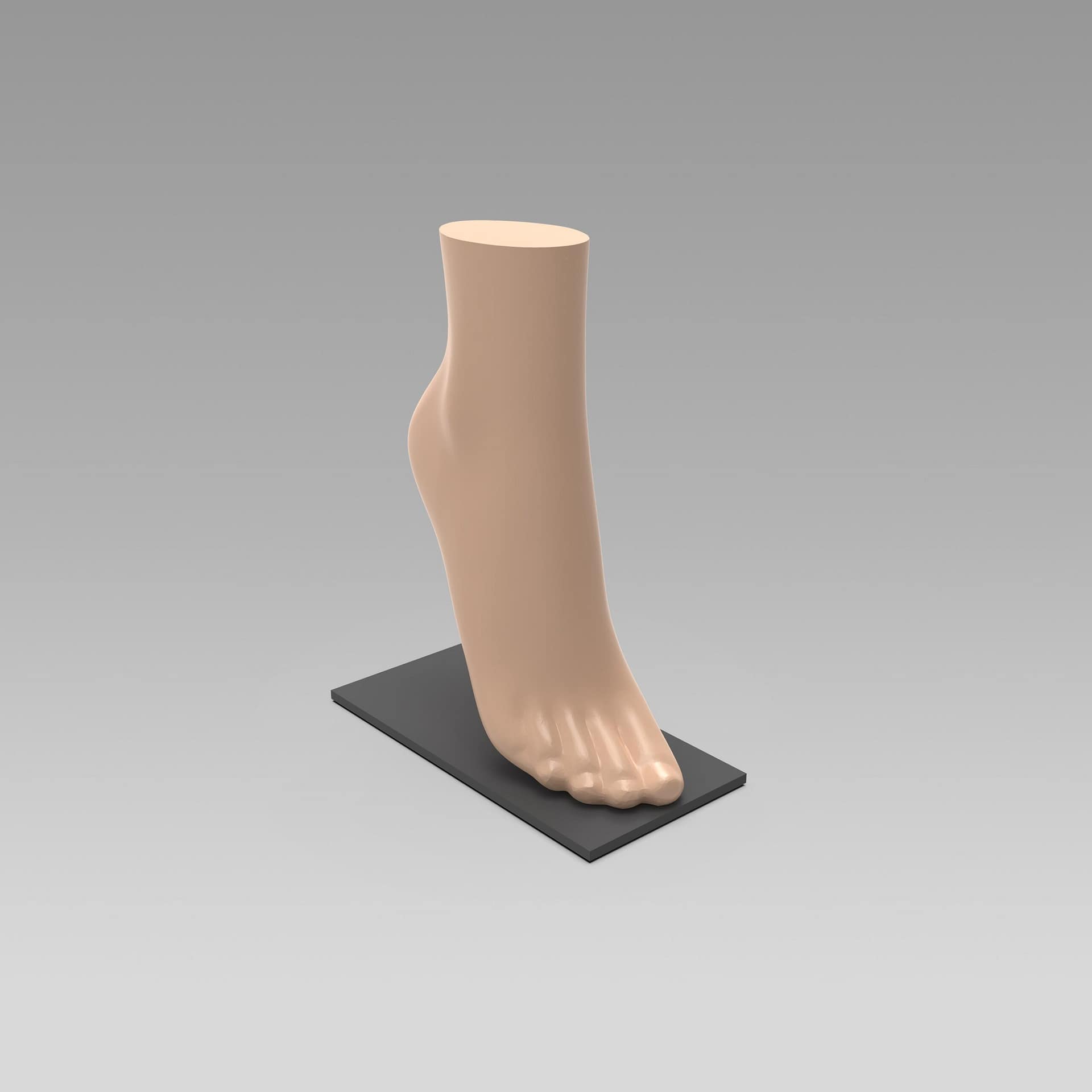 Damen-Verkaufsständer für niedrige Knöchelhöhe, hautfarben