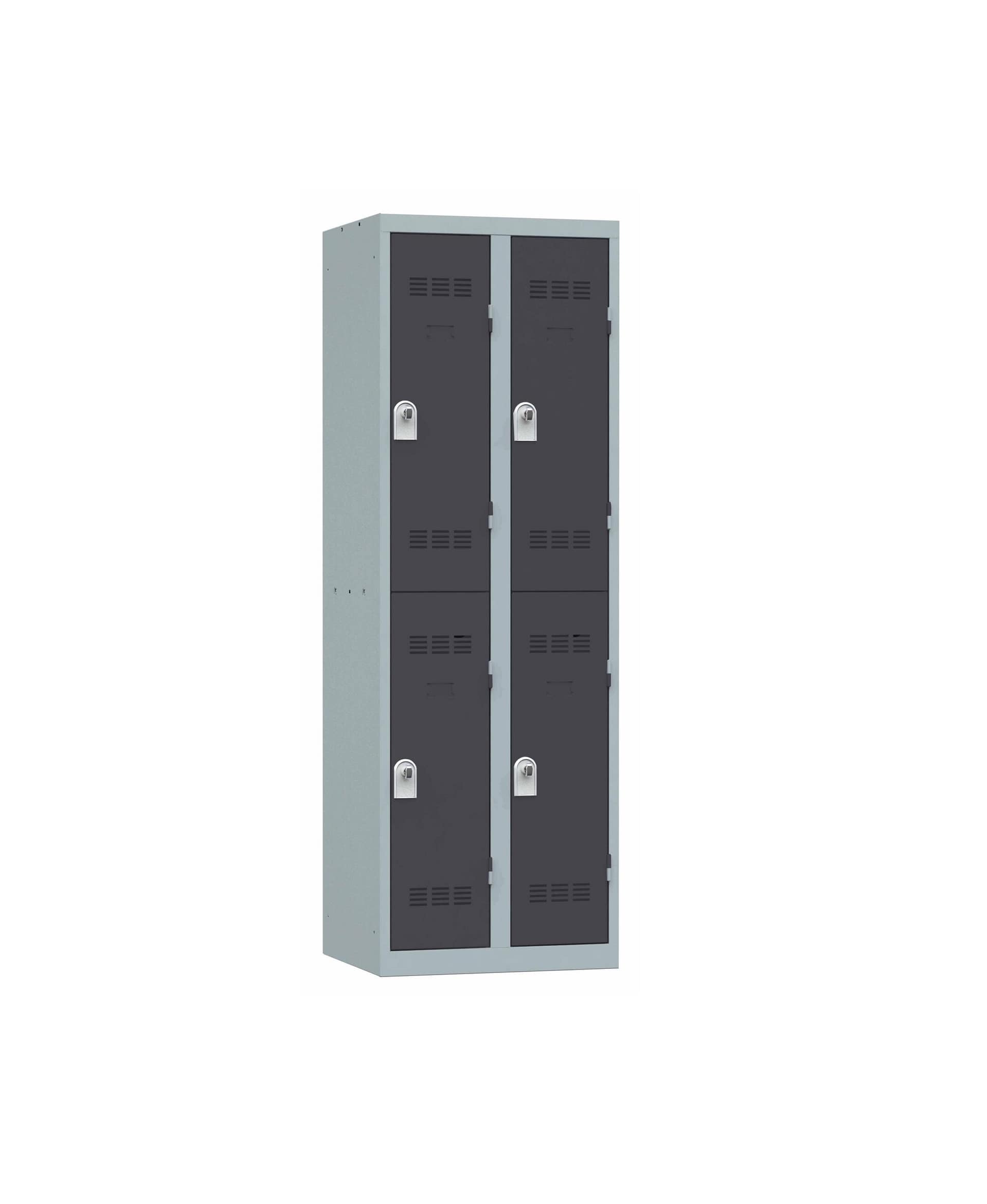 Vestiaire 2 colonnes multicases 60 cm monobloc soudé