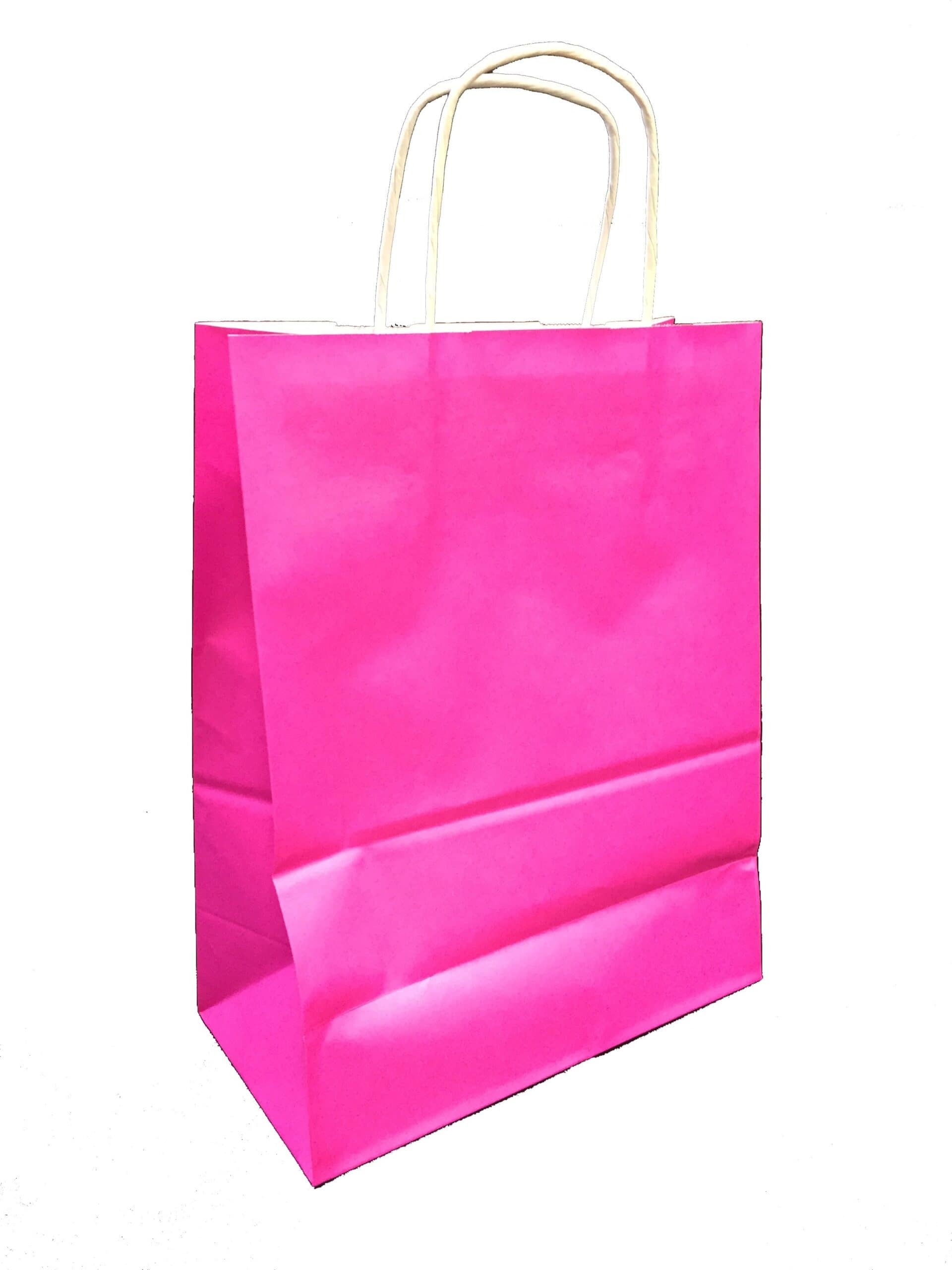Sac papier kraft Fuchsia L22xP10xH29 cm x50
