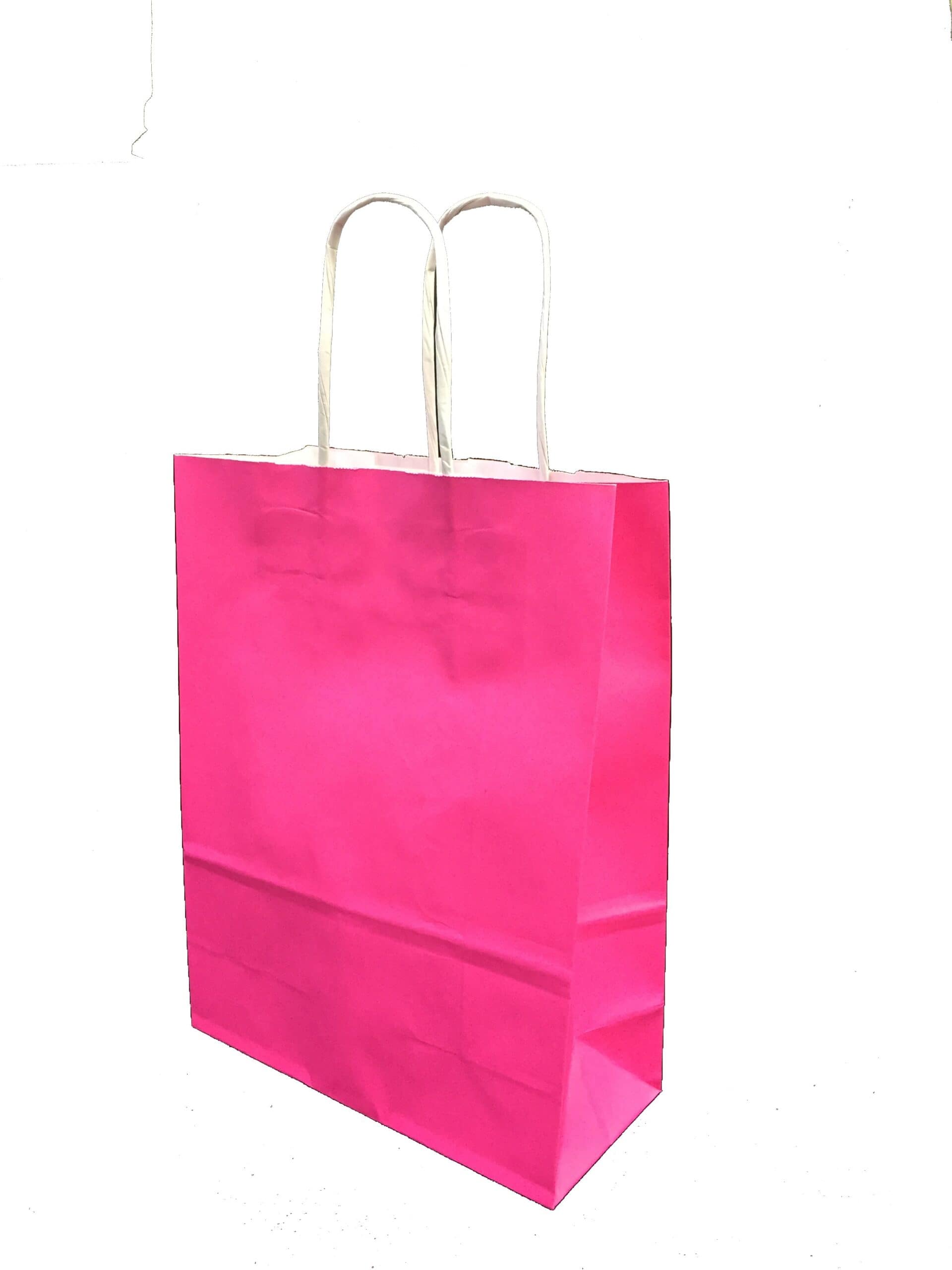 Fuchsia kraft paper bag L18xD8xH24 cm x50