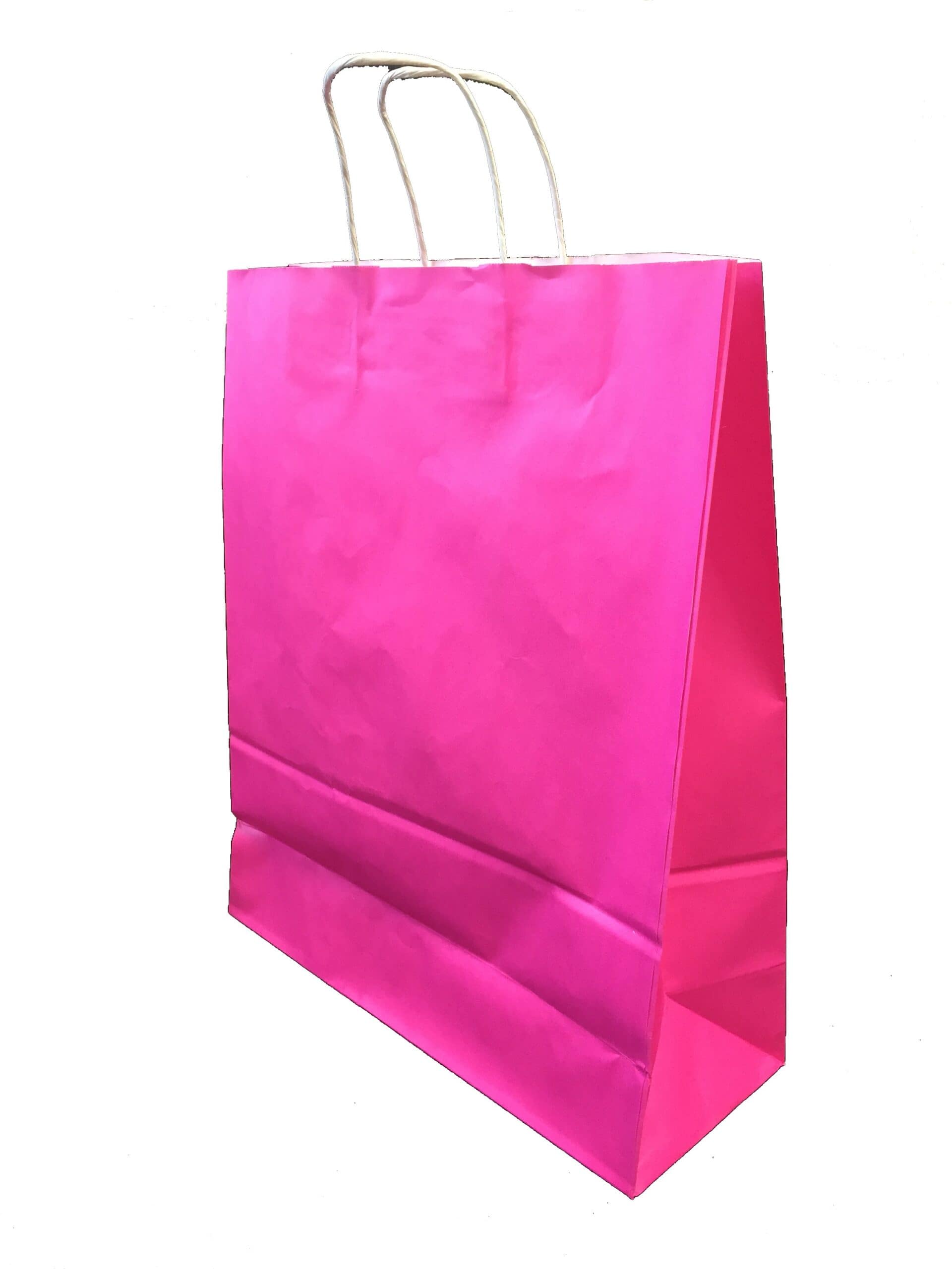 Fuchsia kraft paper bag L36xP12xH41 cm x50