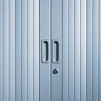 One-piece, single-color wardrobe with sliding doors, H.198 cm – Image 2