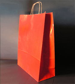 Sac papier kraft Rouge L36xP12xH41 cm x50