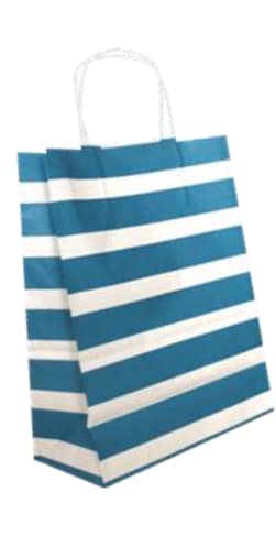 Sac papier kraft Turquoise L35xP14xH40 cm