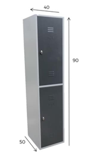 2-compartment locker