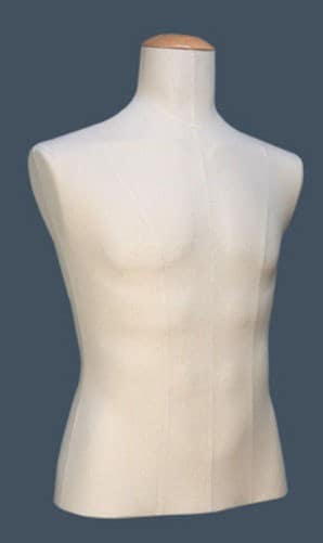 Buste couture Homme large tissu Jersey Beige