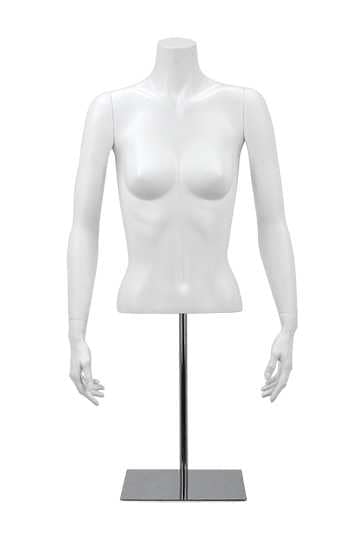 Buste femme court sur base bras tendus