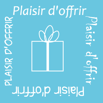 500 „Geschenk des Gebens“-Etiketten – Blau