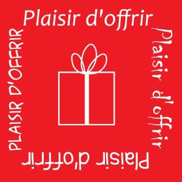 500 „Geschenk des Gebens“-Etiketten – Rot