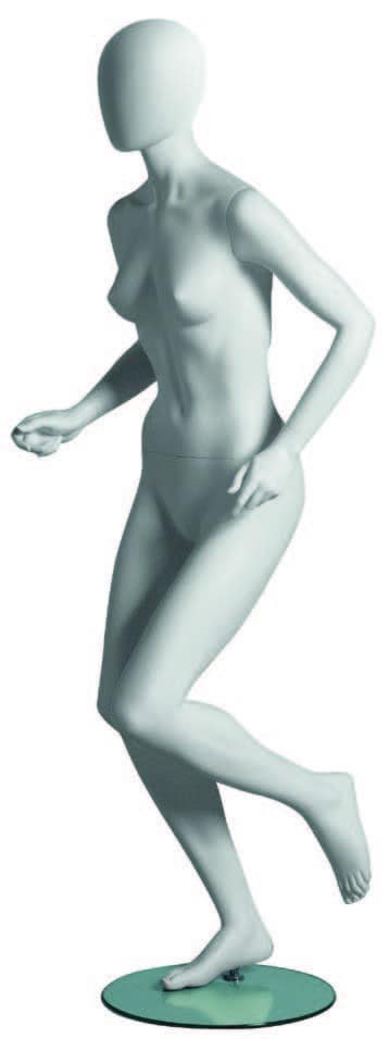 Mannequin femme Runner tête abstraite