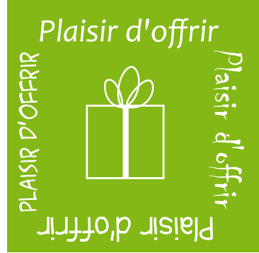 500 grüne „Geschenkfreude“-Etiketten