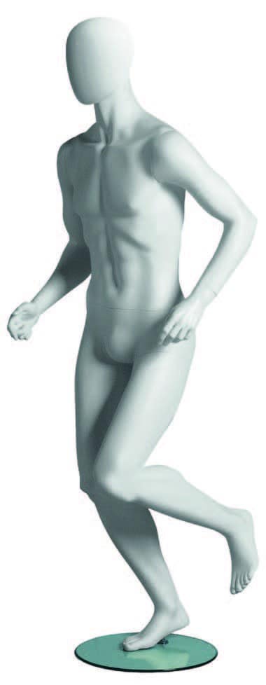 Male mannequin Runner abstract head