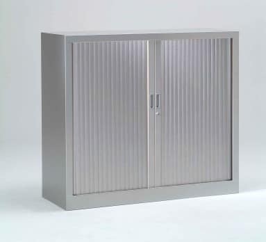 One-piece wardrobe with sliding doors, 100 cm high