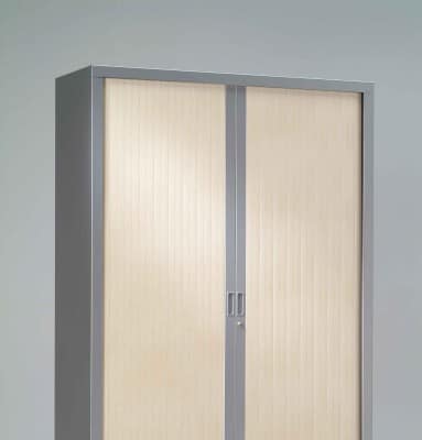 One-piece wardrobe, two-tone, with sliding doors, H.198 cm