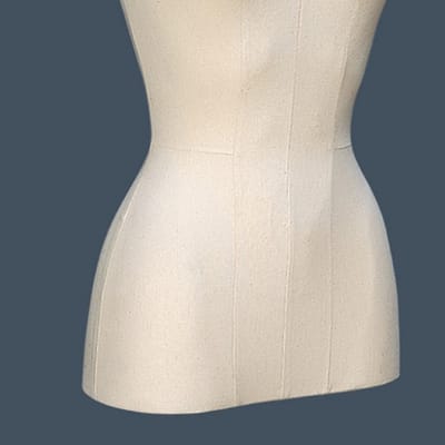 Small Women's Dress Form in Beige Jersey Fabric