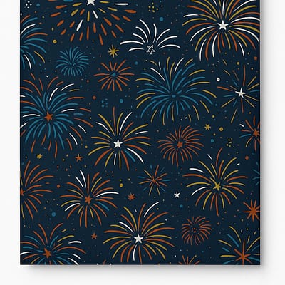 Sachets cadeau Noël Fireworks x 250 – Papier couché 60 g/m²