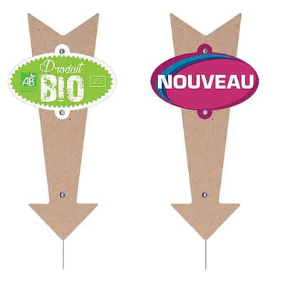 Flèches avec rivets pression