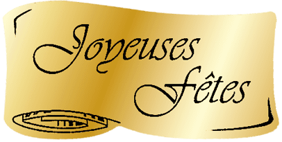 Étiquettes “Joyeuses Fêtes” dorure à chaud x500