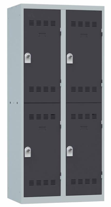 Vestiaire 2 colonnes multicases 80cm monobloc soudé – Image 14