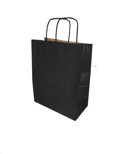 Sac papier kraft Noir L24xP12xH31cm x50