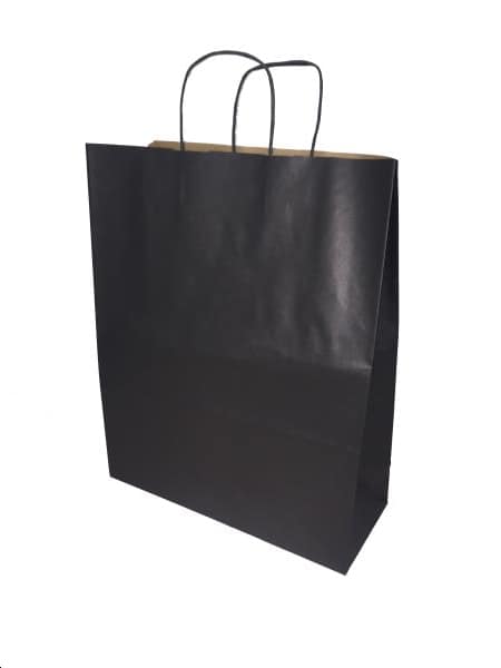 Black kraft paper bag L36xW12xH41 cm x50