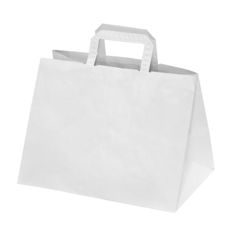 Kraftpapier-Cateringtüten mit flachen Henkeln – 1-farbiger Druck – Abbildung 4