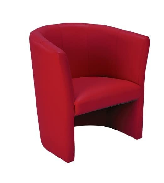 Chauffeuse club rouge