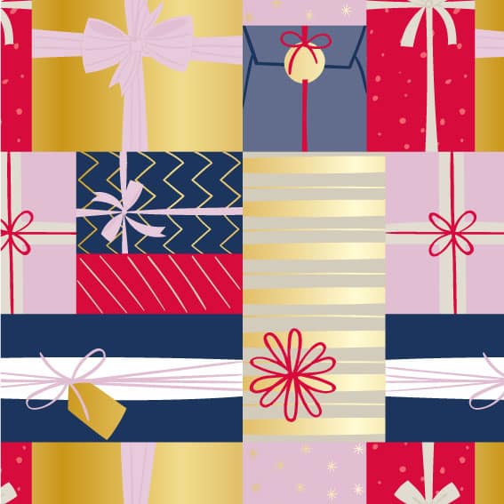 Sachets cadeau Noël Rubans d'Or x 250 – Papier couché 60 g/m² – Image 2