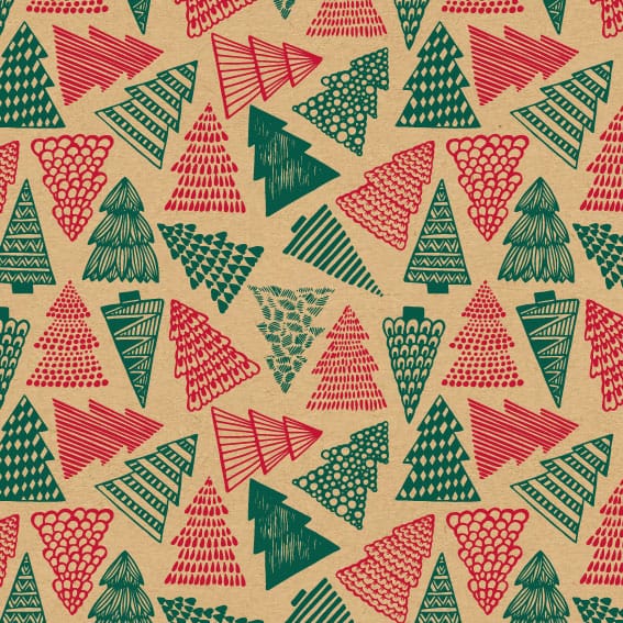 Sachets cadeau Forêts Noël x 250 – Kraft brun lisse 70 g/m² – Image 2