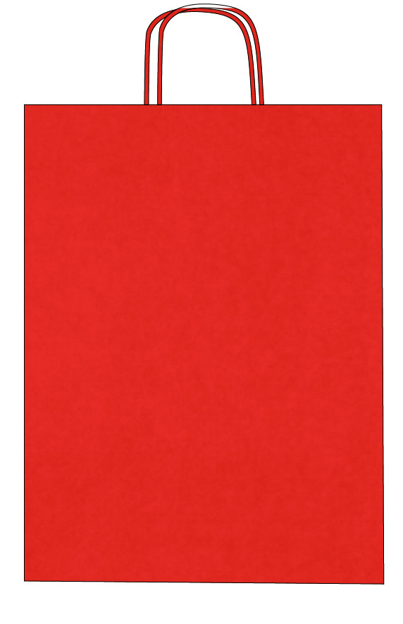 Bunte Kraftpapiertüten mit gedrehten Henkeln – Individueller Druck – Bild 22