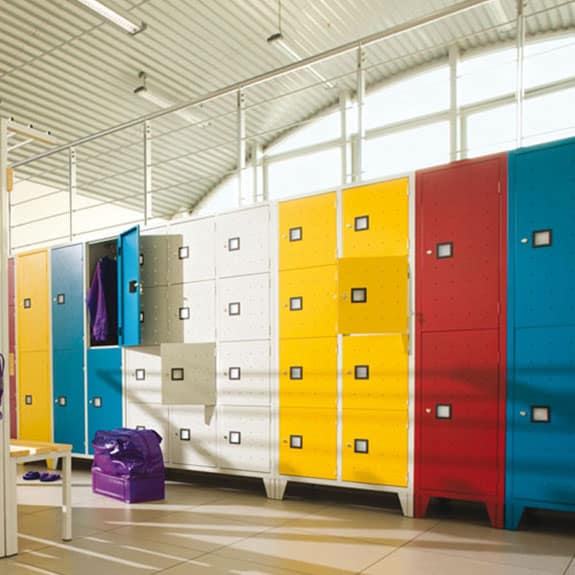 Four-color metal multi-compartment locker – 2 or 4 compartments – Image 3