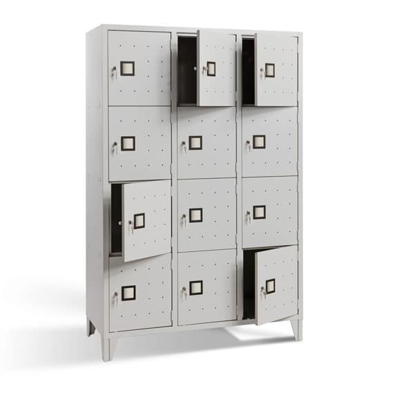 Four-color metal multi-compartment locker – 2 or 4 compartments – Image 5