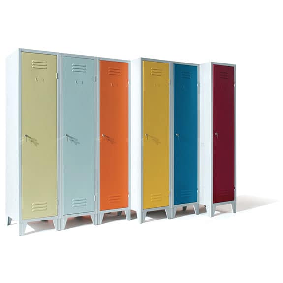 Vestiaire métallique design rétro – industrie propre et salissante