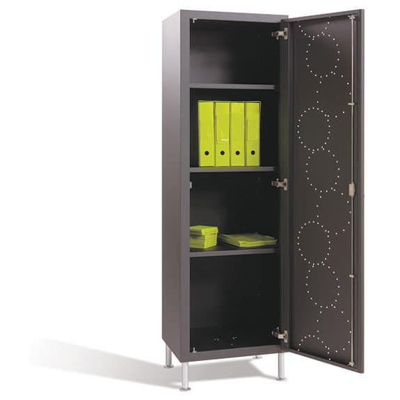 Designer-Metallschränke und Aufbewahrungseinheiten – niedrig, hoch oder mobil