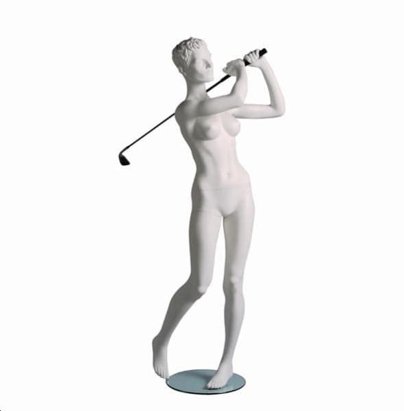 White female golfer sports model