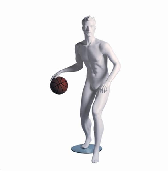 Mannequin sportif homme basketteur blanc