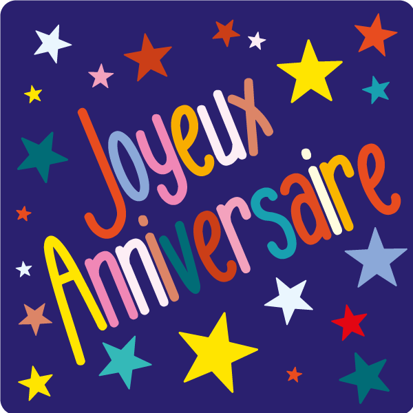 500 Étiquettes "Joyeux Anniversaire"