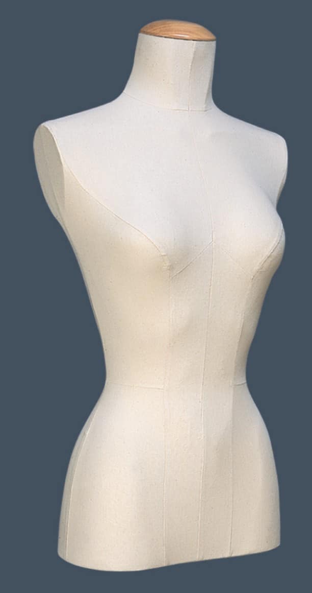 Small Women's Dress Form in Beige Jersey Fabric