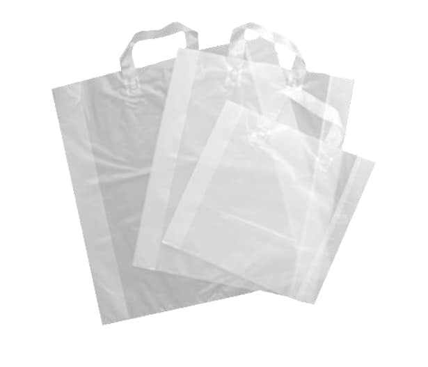 480 sacs anses souples transparents 32+4/4x30 cm